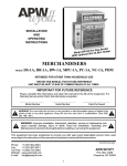 APW Wyott POPCONRN MPC-1A Operating instructions