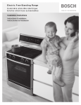 Bosch Electric Free-Standing Range Cuisinire amovible Specifications