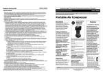 Campbell Hausfeld FP2052 Operating instructions