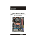 MSI P45D3 PLATINUM Series User`s manual