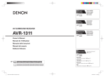 Denon AVR-1311 Owner`s manual