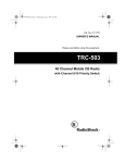 Radio Shack TRC-504 Owner`s manual