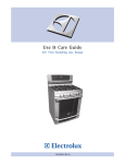 Electrolux 316520001 Use & care guide