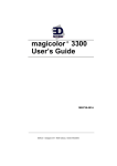 EDNord MAGICOLOR 3300 User`s guide