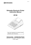 Shimadzu EP-90 Instruction manual