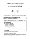 Bertazzoni P34 5 00 X Installation manual