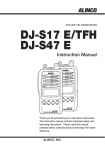 Alinco DJ-S17 E Instruction manual