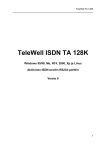 Billion Desktop PC ISDN TA128s Technical data