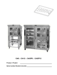 CA6 œ CA12 œ CAOP6 œ CAOP12 - Doyon Baking Equipment Inc