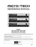 Crown Micro-Tech 1201 Technical information
