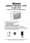 Rinnai FLAME FIRES Installation manual