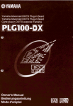 Yamaha PLG100-DX Owner`s manual