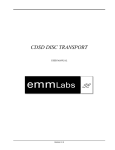 EMMLabs CDSA DISC PLAYER User manual