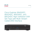 Cisco Explorer 8652HDC User guide