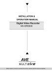 AVE MVDR5000 Instruction manual
