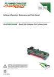 Ransomes Sport 200 Operating instructions
