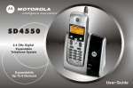 Motorola SD4550 User guide