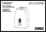 Air-O-Swiss AOS 7144 Technical data