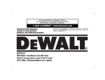 DeWalt DCG412 Instruction manual