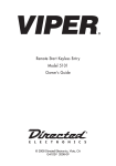 Viper 5101 Instruction manual