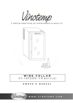 Vinotemp VT-16TEDS Operating instructions