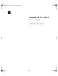 Apple POWERBOOK G4 User`s guide