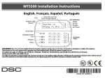 Alexor PC9155-433/868 Installation manual