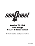 Sea Quest Apeks Regulator Repair manual