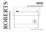 Roberts R737 Specifications
