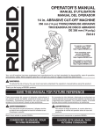Rigid R4141 Operator`s manual