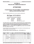 Mitsubishi X100 User`s manual