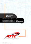 ATTI Shadow Tracke Lite Instruction manual