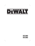 DeWalt DC385 Technical data
