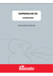 Baumatic SUPREMA1W User manual