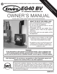 Sherwood ENVIROGAS EG 20 Owner`s manual
