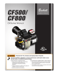 Beckett CF800 Instruction manual