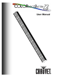 Chauvet COLORado Batten 72 Tour User manual