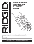 RIDGID OL50145MW Operator`s manual