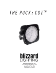 Blizzard Lighting Puck: CSI User manual