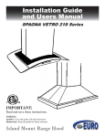 Euro-Kitchen SPAGNA VETRO 218 Series Installation guide