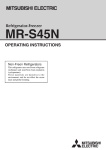 Mitsubishi Electric MR-S45N Operating instructions