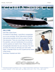 COBIA 296 CC 2014 Specifications