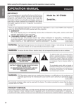 Sharp XV-Z7000U Operating instructions