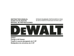 DeWalt DW621 Instruction manual