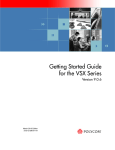 Getting Started Guide for the VSX Series - Support