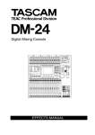 DM-24 Digital mixing console - Effects manual