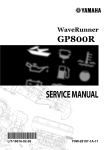 Yamaha GP800Y WaveRunner GP Service manual