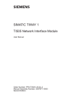 Siemens SIMATIC TIWAY 1 User manual