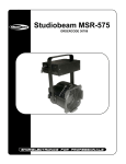 SHOWTEC Studiobeam MSR-575 Product guide