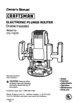 Craftsman 315.175070 Owner`s manual